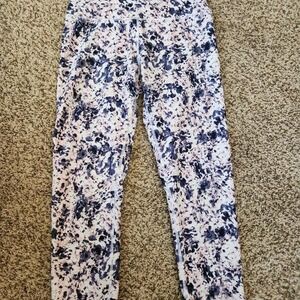 White and navy Balance Collection leggings #leggings